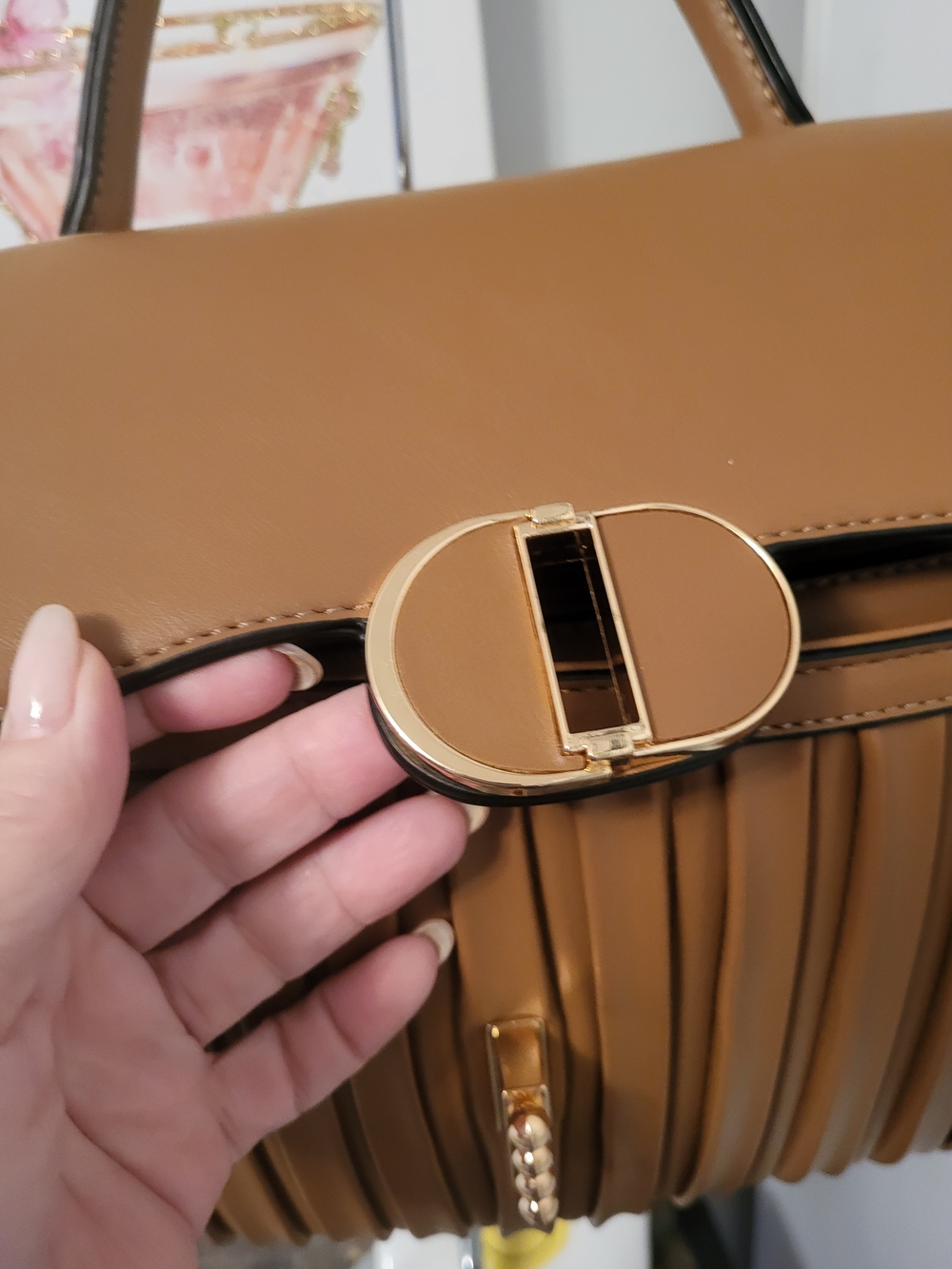 Top-Handle Satchel - Unbranded - 12" W X 7.75"L X 5" D Un Branded Dusty - Picture 13 of 15